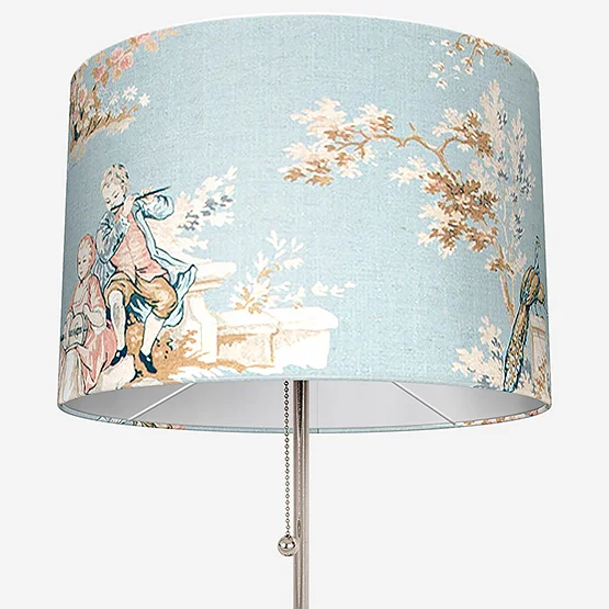 Camengo Gavotte Tissu Bleu Doux lamp_shade
