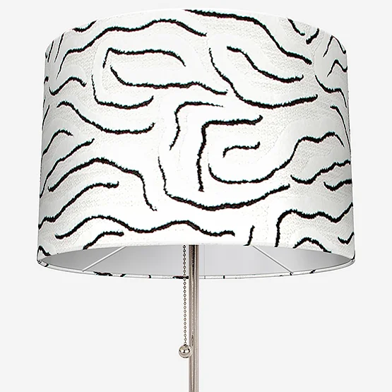 Camengo Ophea Velvet Black and White lamp_shade