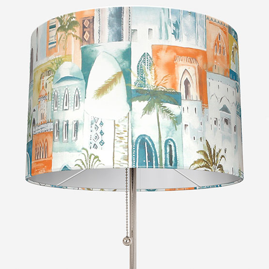 Clarke & Clarke Marrakech Teal and Spice lamp_shade