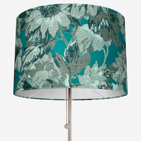 Clarke & Clarke Sunforest Jacquard Peacock lamp_shade