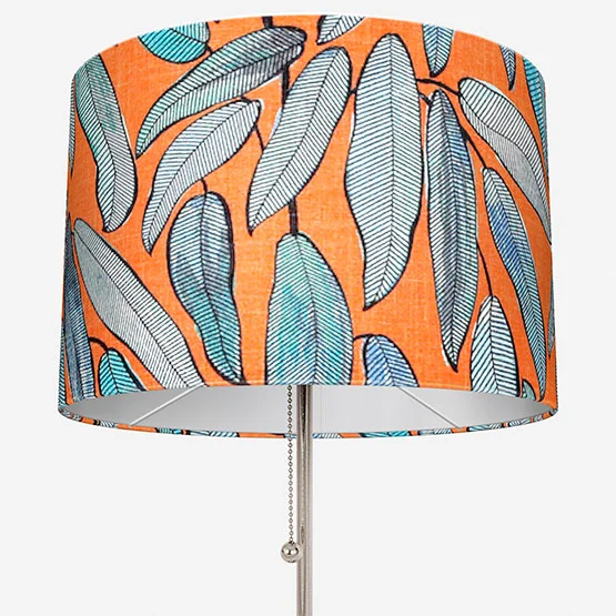 Edinburgh Weavers Tropical Leaf Tangerine lamp_shade