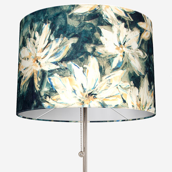 Fibre Naturelle Waterlily Navy lamp_shade