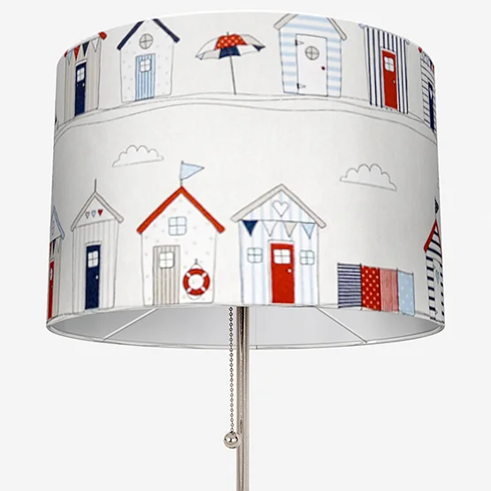 Beach Huts Blue lamp_shade