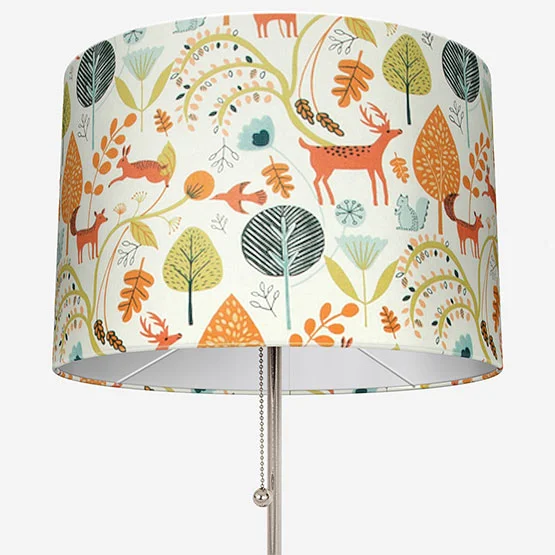 Scandi Woodland Burnt Orange lamp_shade