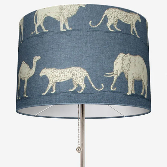 Prairie Animals Denim lamp_shade