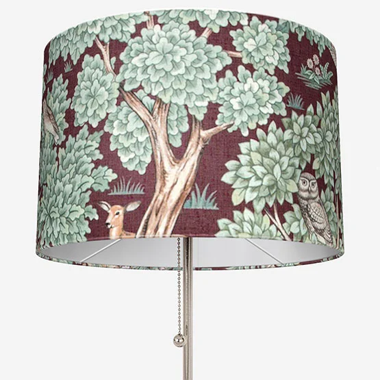 Woodland Retreat Velvet Bordeaux lamp_shade