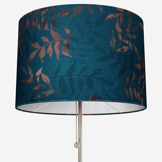 Sonova Studio Kaleidoscope Leaves Blue Rust lamp_shade