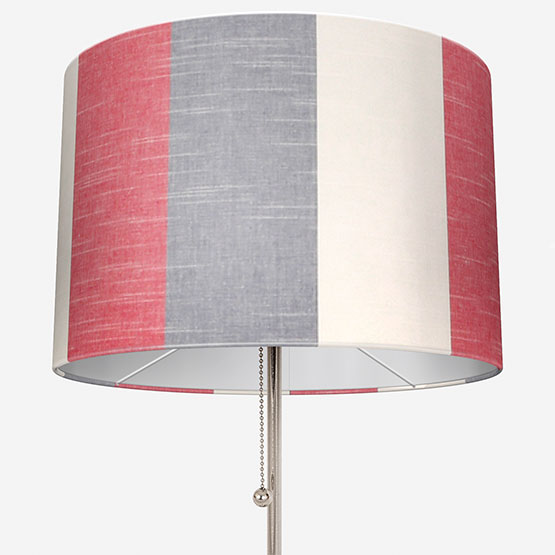 red and grey lamp shade