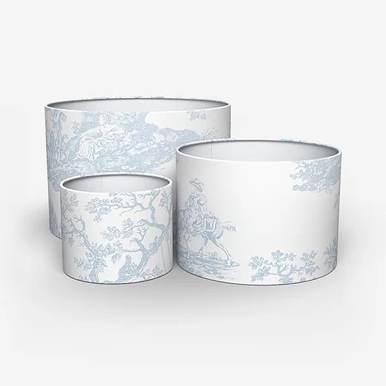 Camengo Cadence Tissu Bleu Porcelaine lamp_shade