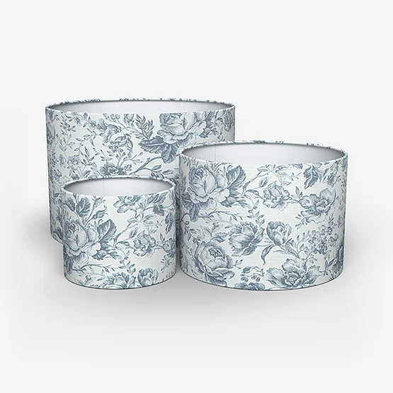 Camengo Celestine Tissu Bleu Encre lamp_shade