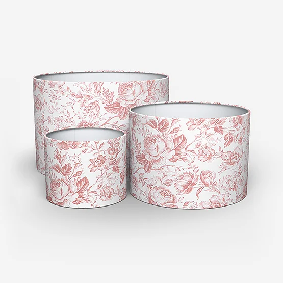 Camengo Celestine Tissu Rouge Grenat lamp_shade