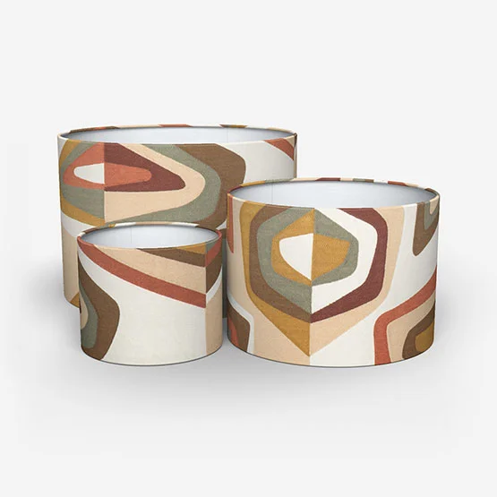 Casamance West Dream Orange Brule Ocre lamp_shade