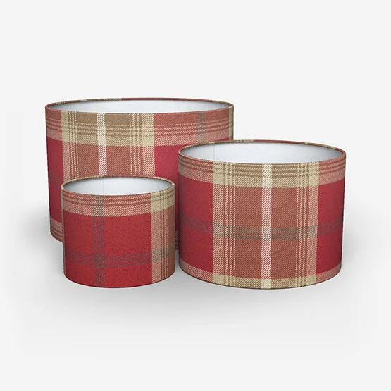 Balmoral Red lamp_shade