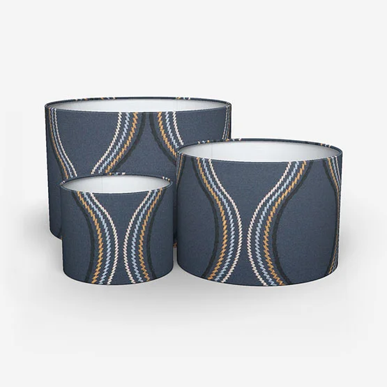 Metro Indigo lamp_shade