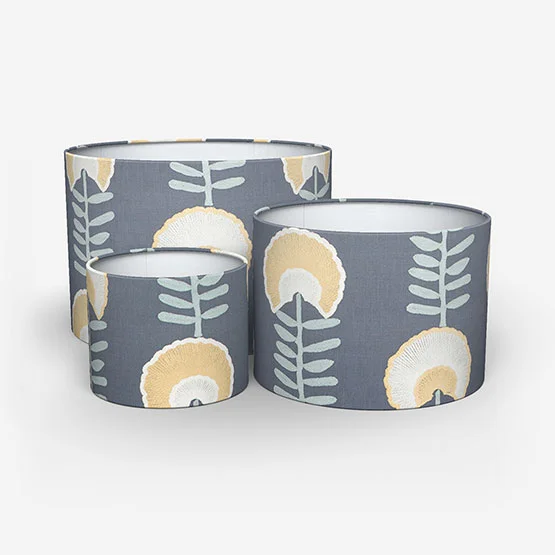 Scandi Floral Ochre lamp_shade