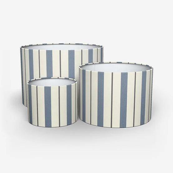 Seaton Stripe Navy lamp_shade