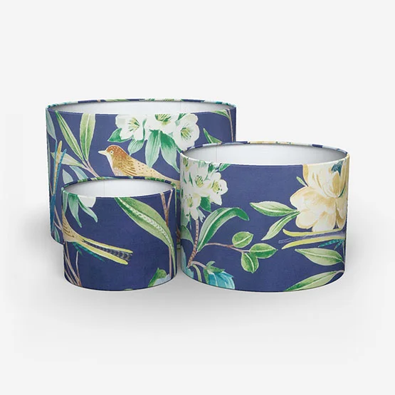 Shangri La Navy lamp_shade