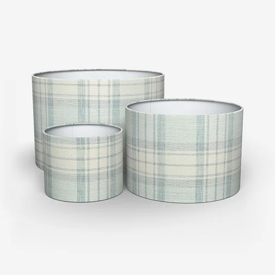 Shaker Check Wedgewood lamp_shade