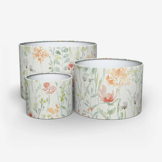 Wild Flowers Clementine lamp_shade