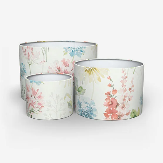 Wild Garden Cotton Chintz lamp_shade