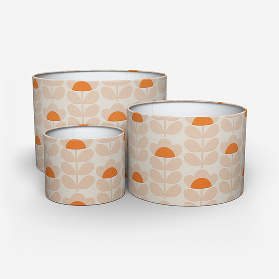 Orla Kiely Sweet Pea Orange lamp_shade