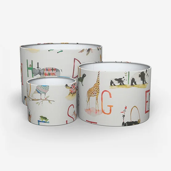 Animal Alphabet Paintbox lamp_shade