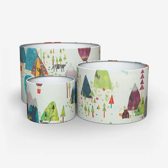 Away We Go Jungle lamp_shade