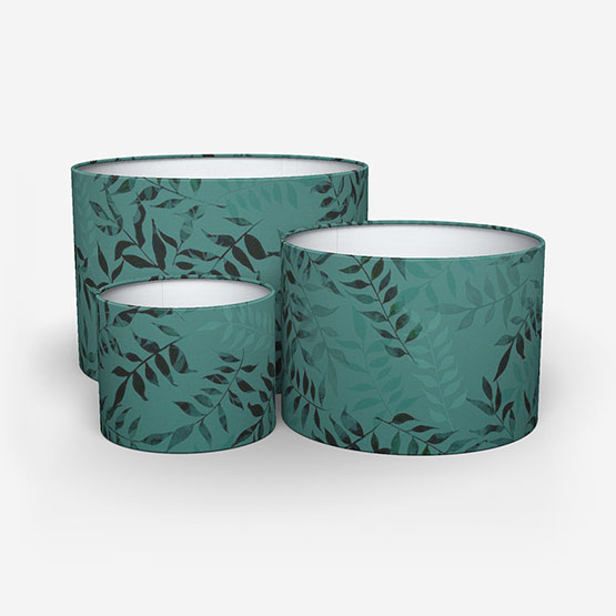 Sonova Studio Kaleidoscope Leaves Teal lamp_shade