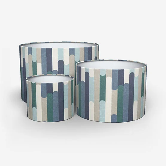 Seattle Mineral and Navy lamp_shade