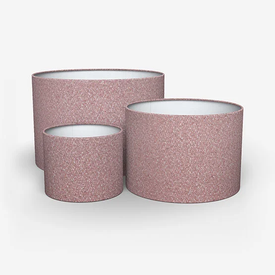Boucle Peach Pink lamp_shade