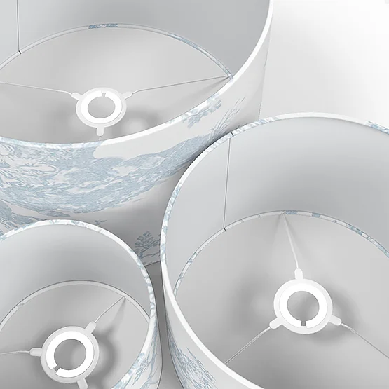 Camengo Cadence Tissu Bleu Porcelaine lamp_shade