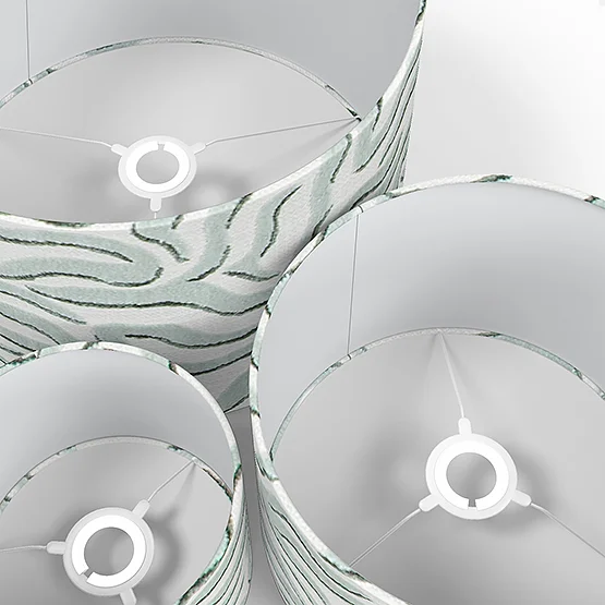 Camengo Ophea Velvet Azur lamp_shade