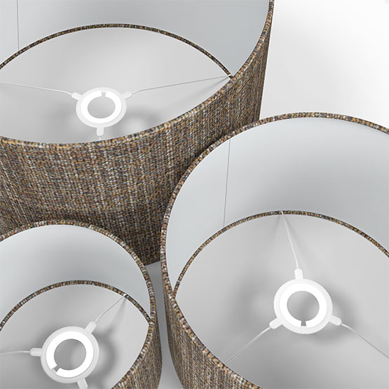 Casamance Alma Bleu Marine Multi lamp_shade