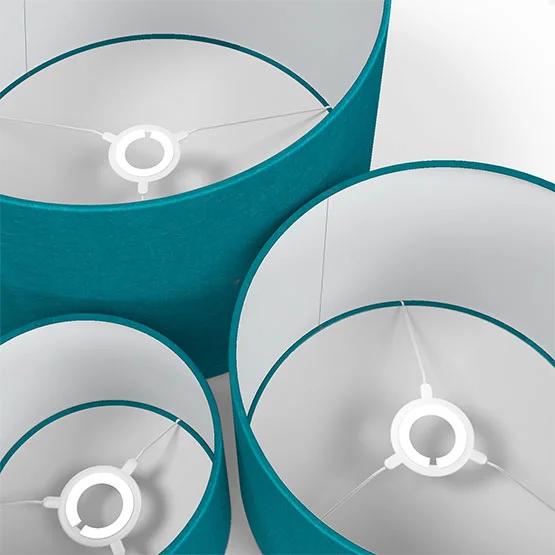 Belvoir Recycled Peacock lamp_shade