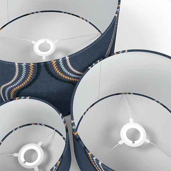 Metro Indigo lamp_shade