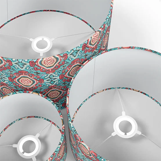 Tabriz Teal lamp_shade