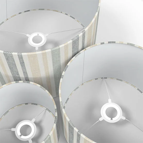 Tiverton Stripe Indigo lamp_shade