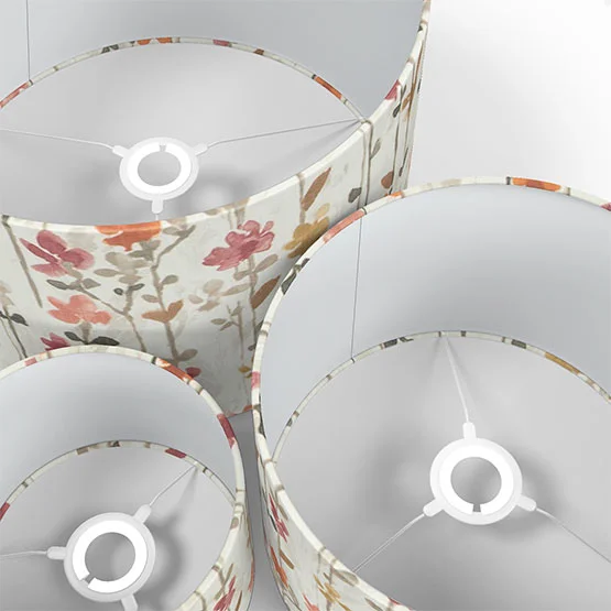 Woodland Floral Raspberry lamp_shade