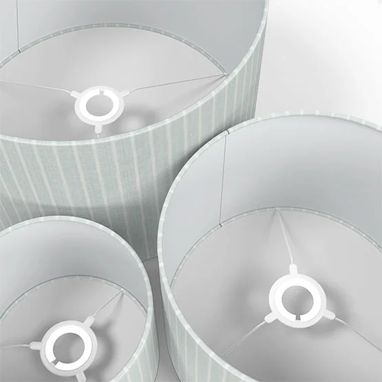 Pencil Stripe Duckegg lamp_shade