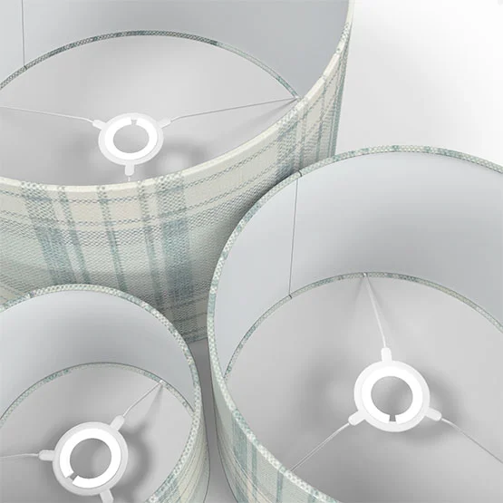 Shaker Check Wedgewood lamp_shade
