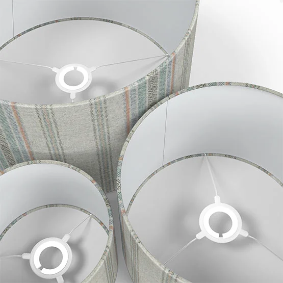 MOON Blenheim Silver Aqua lamp_shade
