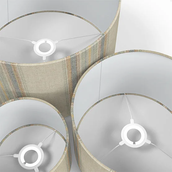 MOON Wentworth Stripe Natural Denim lamp_shade