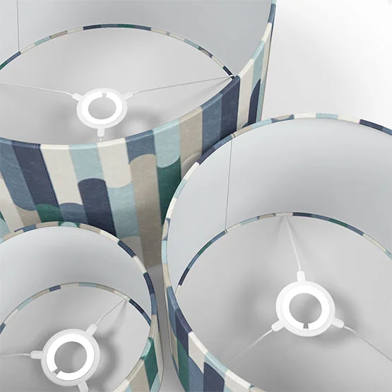 Seattle Mineral and Navy lamp_shade