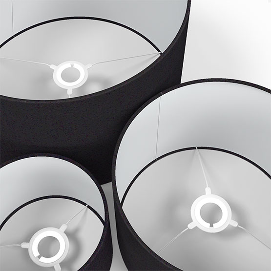 Touched By Design Canvas Black lamp_shade