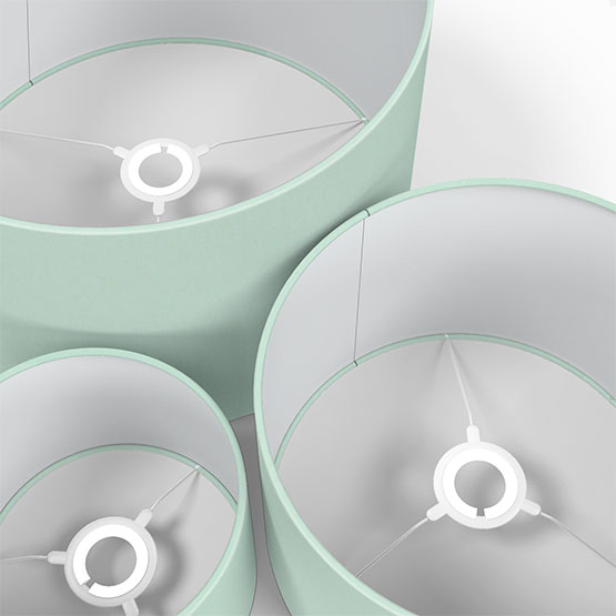 Touched By Design Canvas Mint lamp_shade