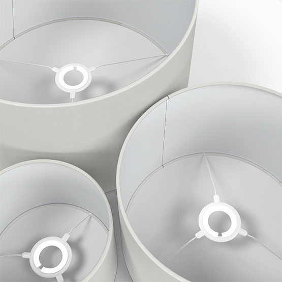 Touched By Design Canvas Pearl White lamp_shade