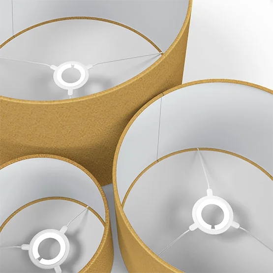 Crushed Silk Ochre lamp_shade