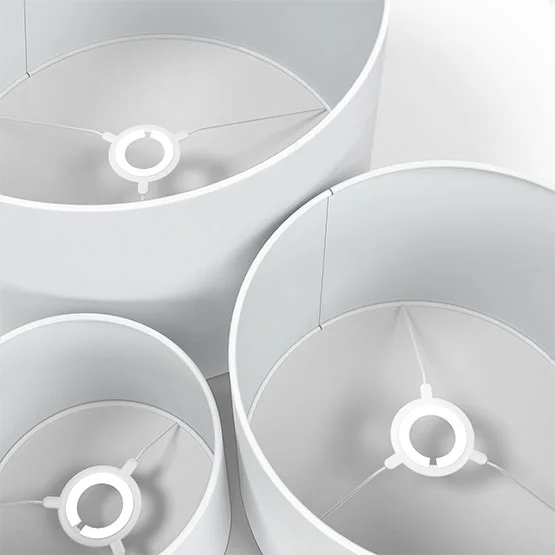 Crushed Silk White lamp_shade