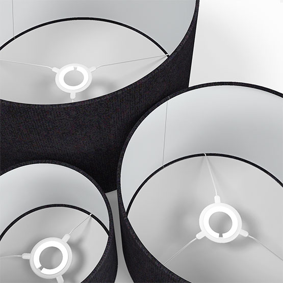 Touched By Design Milan Black lamp_shade