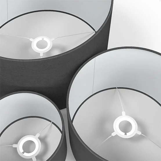 Naturo Recycled Charcoal Grey lamp_shade